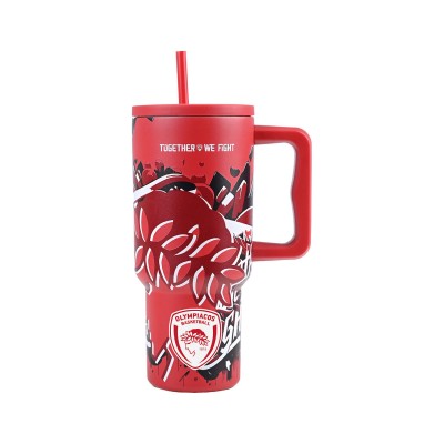 ESTIA STRAW TUBLER XL 900ml OLYMPIAKOS
