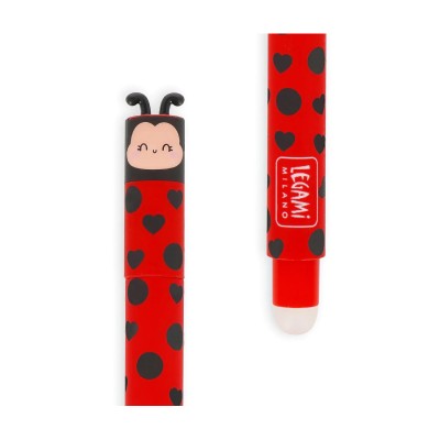 ΣΤΥΛΟ GEL 0.7mm ΜΕ ΓΟΜΑ LEGAMI LADY BUG KOKKINO ΜΕΛΑΝΙ