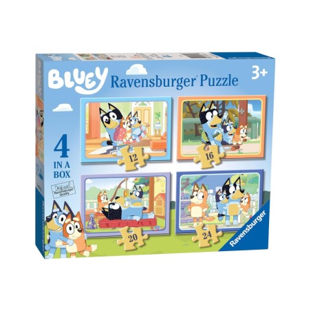 PROGRESSIVE PUZZLE RAVENSBURGER ΣΕΤ 4τμχ(12-16-20-24) BLUEY