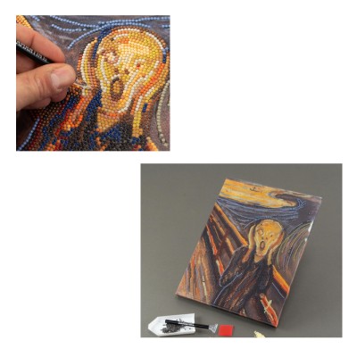 ΨΗΦΙΔΩΤΟ ΜΩΣΑΪΚΟ ΜΕ GEMS DIAMOND PAINTING DIAMANTINY-THE SCREAM