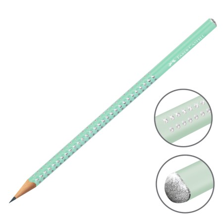 Μολύβι Faber Sparkle Aurora Col.Jelly Mint