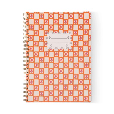 ΣΗΜΕΙΩΜΑΤΑΡΙΟ ΣΠΙΡΑΛ Α4 160σελ. ΡΙΓΕ ORANGE CHECK