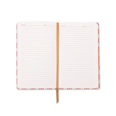 ΣΗΜΕΙΩΜΑΤΑΡΙΟ 13Χ21cm 240σελ. ΡΙΓΕ TULIP JOURNAL-ORANGE CHECK