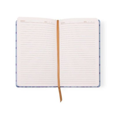 ΣΗΜΕΙΩΜΑΤΑΡΙΟ 13Χ21cm 240σελ. ΡΙΓΕ TULIP JOURNAL-BLUE LATTICE