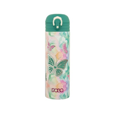 POLO ΘΕΡΜΟΣ STAINLESS STEEL 500ml JUNIOR BUTTERFLIES(8419)