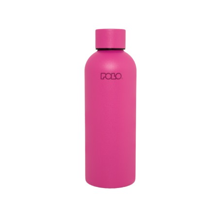 POLO ΘΕΡΜΟΣ STAINLESS STEEL 500ml SOLID ΦΟΥΞΙΑ(4400)