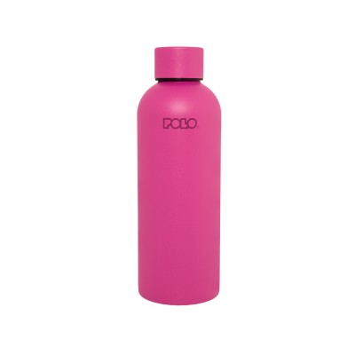 POLO ΘΕΡΜΟΣ STAINLESS STEEL 500ml SOLID ΦΟΥΞΙΑ(4400)