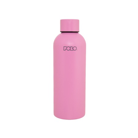 POLO ΘΕΡΜΟΣ STAINLESS STEEL 500ml SOLID ΡΟΖ(3900)