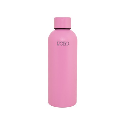POLO ΘΕΡΜΟΣ STAINLESS STEEL 500ml SOLID ΡΟΖ(3900)