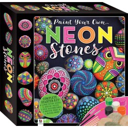 ROCK PAINTING 3 NEON STONES