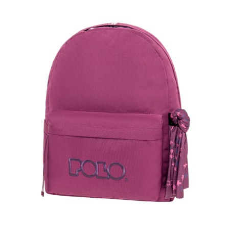 POLO ΣΑΚΙΔΙΟ ΠΛΑΤΗΣ ORIGINAL SCARF 1ΘΗΚΗ INDIGO/LILAC(4749)