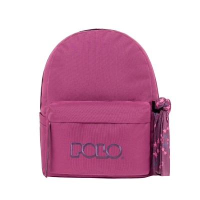 POLO ΣΑΚΙΔΙΟ ΠΛΑΤΗΣ ORIGINAL SCARF 1ΘΗΚΗ INDIGO/LILAC(4749)