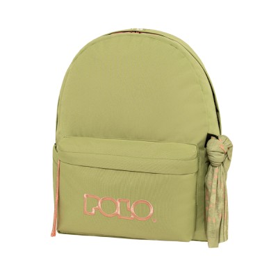 POLO ΣΑΚΙΔΙΟ ΠΛΑΤΗΣ ORIGINAL SCARF 1ΘΗΚΗ LIGHT GREEN/PINK(6139)