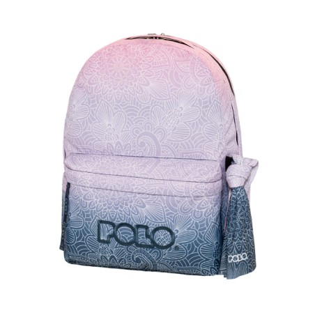POLO ΣΑΚΙΔΙΟ ΠΛΑΤΗΣ ORIGINAL DOUBLE SCARF 2Θ GRADIENT PINK/BLUE(8412)
