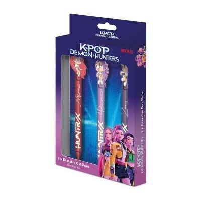 ΣΕΤ ERASABLE INK PENS K-POP DEMON HUNTERS 3τμχ.