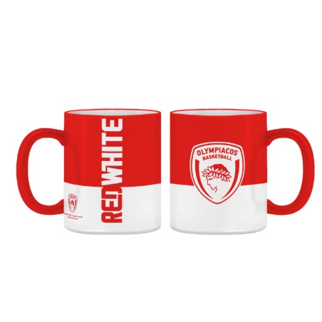 ΣΥΛΛΕΚΤΙΚΗ ΚΟΥΠΑ 330ml-ΟΛΥΜΠΙΑΚΟΣ ΜΠΑΣΚΕΤ 3/RED WHITE