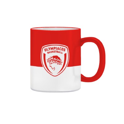 ΣΥΛΛΕΚΤΙΚΗ ΚΟΥΠΑ 330ml-ΟΛΥΜΠΙΑΚΟΣ ΜΠΑΣΚΕΤ 3/RED WHITE