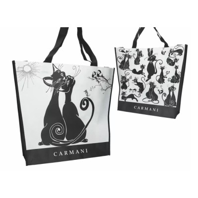 ΤΣΑΝΤΑ ΩΜΟΥ ΠΛΑΣΤΙΚΗ 46x11cm CARMANI CAT WORLD