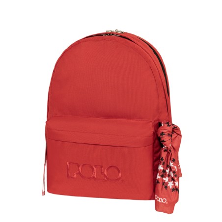 ΣΑΚΙΔΙΟ ΠΛΑΤΗΣ POLO ORIGINAL DOUBLE SCARF 2 ΘΗΚΕΣ DARK RED(3000)