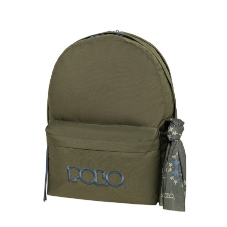 ΣΑΚΙΔΙΟ ΠΛΑΤΗΣ POLO ORIGINAL DOUBLE SCARF 2 ΘΗΚΕΣ KHAKI/PETROL(6558)