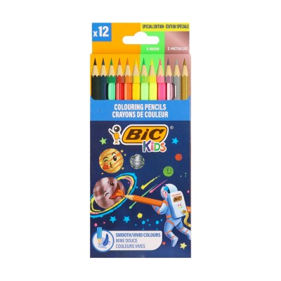 ΞΥΛΟΜΠΟΓΙΕΣ BIC COSMO 12χρ. SPECIAL EDITION(3NEON+3METALLIC COL.)