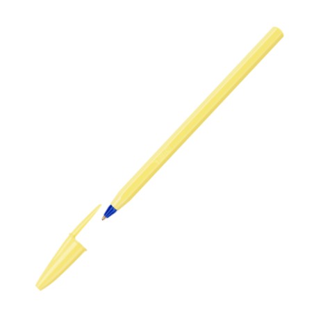 ΣΤΥΛΟ BIC CRISTAL PASTEL YELLOW 1.0mm(BLUE INK)