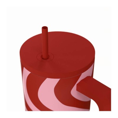 ESTIA ΘΕΡΜΟΣ STRAW TUMBLER XL StA 900ml CORAL WAVES