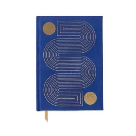 ΣΗΜΕΙΩΜΑΤΑΡΙΟ DESIGNWORKS INK Α5 160ΣΕΛ.ΡΙΓΕ SUEDETTE HARDCOVER RADIANT COBALT