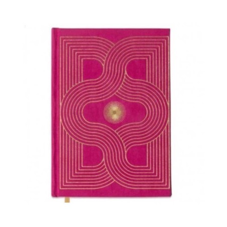 ΣΗΜΕΙΩΜΑΤΑΡΙΟ DESIGNWORKS INK Α5 160ΣΕΛ.ΡΙΓΕ SUEDETTE HARDCOVER RADIANT FUCHSIA