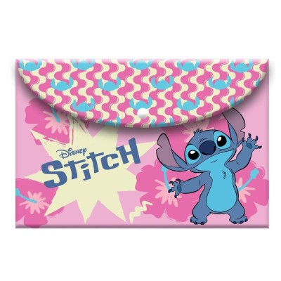 ΦΑΚΕΛΟΣ ΚΟΥΜΠΙ Α4  STITCH ΡΟΖ