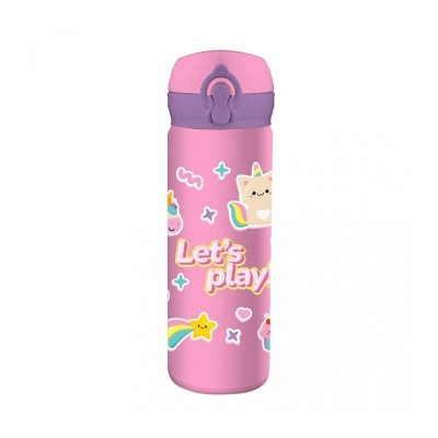 ΠΑΓΟΥΡΙ ΑΝΟΞΕΙΔΩΤΟ ΘΕΡΜΟΣ MUST TEAM 500ml ΜΕ ΚΑΛΑΜΑΚΙ UNICORN LET'S PLAY