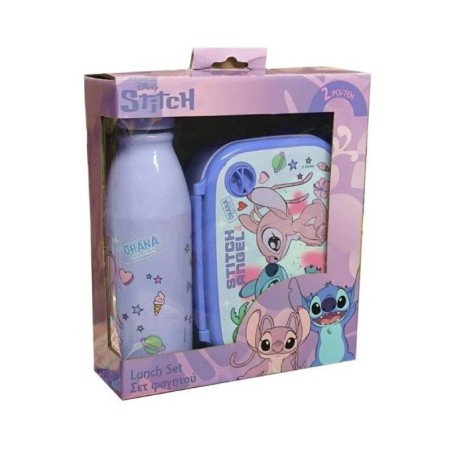 ΣΕΤ ΦΑΓΗΤΟΔΟΧΕΙΟ PP 800ml&ΠΑΓΟΥΡΙ ΑΛΟΥΜΙΝΙΟΥ 500ml STITCH&ANGEL