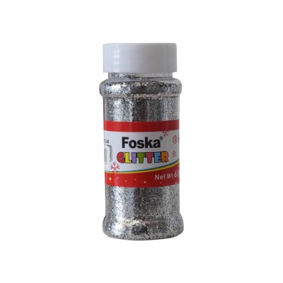 GLITTER ΣΚΟΝΗ FOSKA "ΑΛΑΤΙΕΡΑ" 60γρ. ΑΣΗΜΙ