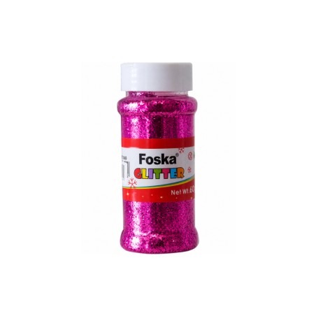 GLITTER ΣΚΟΝΗ FOSKA "ΑΛΑΤΙΕΡΑ" 60γρ. ΦΟΥΞΙΑ
