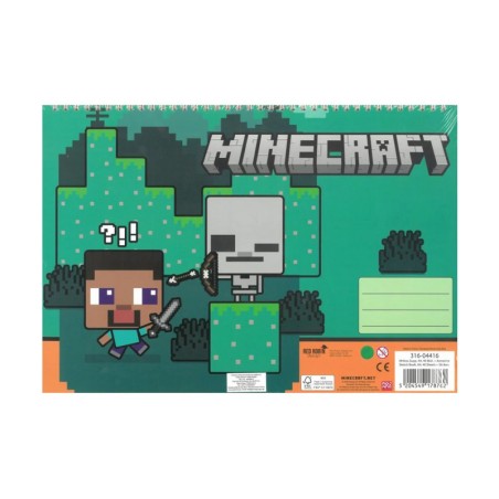 ΜΠΛΟΚ ΖΩΓΡΑΦΙΚΗΣ 23Χ33 40Φ. GIM MINECRAFT STICKERS