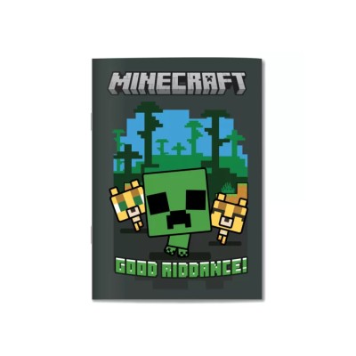 ΤΕΤΡΑΔΙΟ ΚΑΡΦΙΤΣΑ 17X25 40Φ. GIM MINECRAFT WIDE WILD WORLD