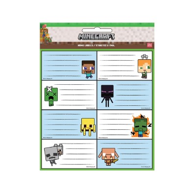 ΕΤΙΚΕΤΕΣ 2sheets-16labels GIM MINECRAFT