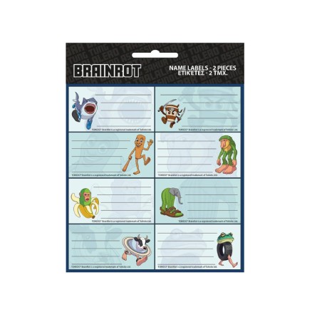 ΕΤΙΚΕΤΕΣ 2sheets-16labels GIM TOIKIDO BRAINROT