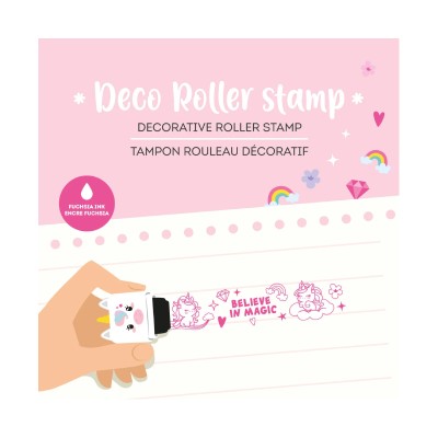 LEGAMI DECORATIVE ROLLER STAMP UNICORN(ΦΟΥΞΙΑ ΜΕΛΑΝΙ)
