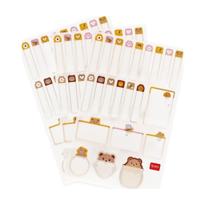 LEGAMI ΑΥΤΟΚΟΛΛΗΤΕΣ ΕΤΙΚΕΤΕΣ SET OF 66 TEDDY BEAR