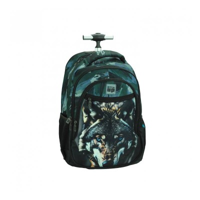 ΤΣΑΝΤΑ TROLLEY BMU BLUE EYE WOLF