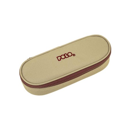 POLO ΚΑΣΕΤΙΝΑ BOX BEIGE/BURGUNDY(7432)
