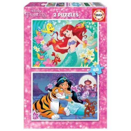 PUZZLE  EDUCA  2X48 ARIEL AND JASMIN 