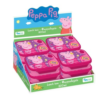 ΦΑΓΗΤΟΔΟΧΕΙΟ 800ml 18x13x6cm PEPPA PIG