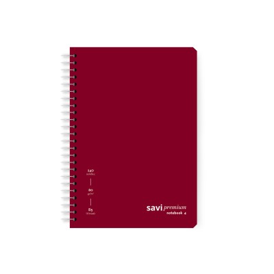 ΤΕΤΡΑΔΙΟ ΣΠΙΡΑΛ B5 4Θ 120Φ SAVI PREMIUM ΔΙΑΦ ΧΡ.(ΤΥΧ.ΕΠΙΛ.ΧΡ.)