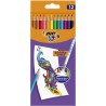 ΞΥΛΟΜΠΟΓΙΕΣ BIC ΜΕ ΓΟΜΑ ERASABLE COLOR 12τμχ