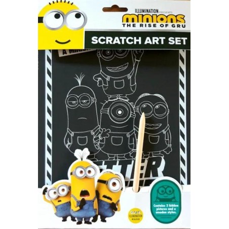 SCRATCH ART SET MINIONS
