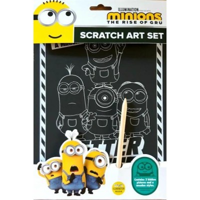 SCRATCH ART SET MINIONS